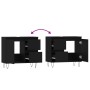 Armario de baño madera contrachapada negro 65x33x60 cm de vidaXL, Tocadores de baño - Ref: Foro24-831605, Precio: 65,73 €, De...