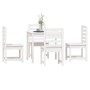 Juego de comedor de jardín 5 piezas madera maciza pino blanco en Conjuntos de jardín | Comprar online en Foru.es