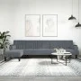 Sofá cama en forma de L terciopelo gris oscuro 260x140x70 cm de vidaXL, Sofás - Ref: Foro24-3157243, Precio: 420,02 €, Descue...