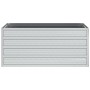 Arriate de acero galvanizado plateado 100x40x45 cm de vidaXL, Maceteros y jardineras - Ref: Foro24-316897, Precio: 31,64 €, D...