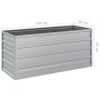 Arriate de acero galvanizado plateado 100x40x45 cm de vidaXL, Maceteros y jardineras - Ref: Foro24-316897, Precio: 31,64 €, D...