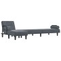 Sofá cama en forma de L terciopelo gris oscuro 260x140x70 cm de vidaXL, Sofás - Ref: Foro24-3157243, Precio: 474,76 €, Descue...