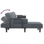 Sofá cama en forma de L terciopelo gris oscuro 260x140x70 cm de vidaXL, Sofás - Ref: Foro24-3157243, Precio: 420,02 €, Descue...