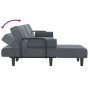 Sofá cama en forma de L terciopelo gris oscuro 260x140x70 cm de vidaXL, Sofás - Ref: Foro24-3157243, Precio: 474,76 €, Descue...