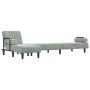 Sofá cama en forma de L terciopelo gris claro 260x140x70 cm de vidaXL, Sofás - Ref: Foro24-3157242, Precio: 412,62 €, Descuen...