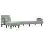 Sofá cama en forma de L terciopelo gris claro 260x140x70 cm de vidaXL, Sofás - Ref: Foro24-3157242, Precio: 413,31 €, Descuen...