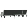 Sofá cama en forma de L terciopelo gris claro 260x140x70 cm de vidaXL, Sofás - Ref: Foro24-3157242, Precio: 412,62 €, Descuen...