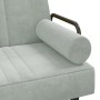Sofá cama en forma de L terciopelo gris claro 260x140x70 cm de vidaXL, Sofás - Ref: Foro24-3157242, Precio: 413,31 €, Descuen...