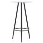 Juego de mesa alta y taburetes 3 piezas tela gris oscuro de vidaXL, muebles para cocinas y comedores - Ref: Foro24-3051133, P...