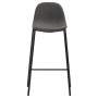 Juego de mesa alta y taburetes 5 piezas tela gris oscuro de vidaXL, muebles para cocinas y comedores - Ref: Foro24-3051134, P...