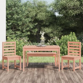 Juego de comedor para jardín 4 pzas madera maciza abeto Douglas en Conjuntos de jardín | Comprar online en Foru.es