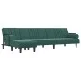 Sofá cama en forma de L terciopelo verde oscuro 260x140x70 cm de vidaXL, Sofás - Ref: Foro24-3157244, Precio: 414,91 €, Descu...