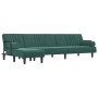 Sofá cama en forma de L terciopelo verde oscuro 260x140x70 cm de vidaXL, Sofás - Ref: Foro24-3157244, Precio: 426,05 €, Descu...