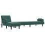 Sofá cama en forma de L terciopelo verde oscuro 260x140x70 cm de vidaXL, Sofás - Ref: Foro24-3157244, Precio: 414,91 €, Descu...