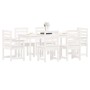Juego de comedor de jardín 7 piezas madera maciza pino blanco en Conjuntos de jardín | Comprar online en Foru.es