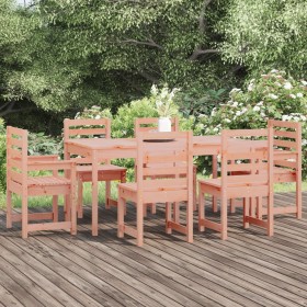 Juego de comedor para jardín 7 pzas madera maciza abeto Douglas en Conjuntos de jardín | Comprar online en Foru.es