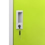 Armarios taquilla 5 uds de acero gris y verde 90x45x92,5 cm de vidaXL, Taquillas y armarios de almacenamiento - Ref: Foro24-3...