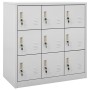 Armarios taquilla 2 uds de acero gris claro 90x45x92,5 cm de vidaXL, Taquillas y armarios de almacenamiento - Ref: Foro24-309...
