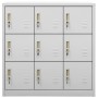 Armarios taquilla 2 uds de acero gris claro 90x45x92,5 cm de vidaXL, Taquillas y armarios de almacenamiento - Ref: Foro24-309...