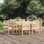 Juego de comedor de jardín 7 piezas madera maciza de pino en Conjuntos de jardín | Comprar online en Foru.es
