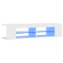 Mueble de TV con luces LED blanco 135x39x30 cm de vidaXL, Muebles TV - Ref: Foro24-804229, Precio: 77,32 €, Descuento: %