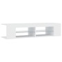 Mueble de TV con luces LED blanco 135x39x30 cm de vidaXL, Muebles TV - Ref: Foro24-804229, Precio: 77,32 €, Descuento: %