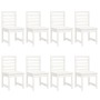 Juego de comedor de jardín 11 piezas madera maciza pino blanco en Conjuntos de jardín | Comprar online en Foru.es