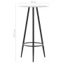 White MDF kitchen high table 60x107.5 cm by vidaXL, Kitchen and dining tables - Ref: Foro24-281544, Price: 84,47 €, Discount: %