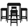 Set de mesa y taburetes altos jardín 5 piezas madera pino negro en Conjuntos de jardín | Comprar online en Foru.es