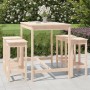 Set de mesa y taburetes altos jardín 5 pzas madera maciza pino en Conjuntos de jardín | Comprar online en Foru.es