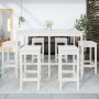 Set de mesa y taburetes altos jardín 7 pzas madera pino blanco en Conjuntos de jardín | Comprar online en Foru.es