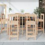 Set de mesa y taburetes altos jardín 7 pzas madera maciza pino en Conjuntos de jardín | Comprar online en Foru.es