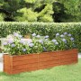 Arriate oxidado de acero corten 240x40x45 cm de vidaXL, Maceteros y jardineras - Ref: Foro24-151954, Precio: 84,23 €, Descuen...