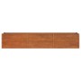 Arriate oxidado de acero corten 240x40x45 cm de vidaXL, Maceteros y jardineras - Ref: Foro24-151954, Precio: 84,23 €, Descuen...