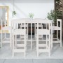 Set de mesa y taburetes altos jardín 7 pzas madera pino blanco en Conjuntos de jardín | Comprar online en Foru.es
