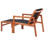Silla de jardín con reposapiés madera de eucalipto y textilene de vidaXL, Sillas de jardín - Ref: Foro24-48702, Precio: 138,5...