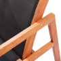 Silla de jardín con reposapiés madera de eucalipto y textilene de vidaXL, Sillas de jardín - Ref: Foro24-48702, Precio: 138,5...