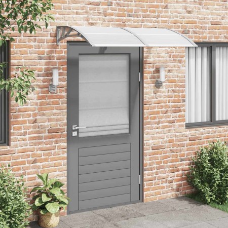 Marquesina de puerta policarbonato gris 150x75 cm en Toldos | Comprar online en Foru.es