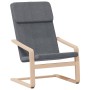 Sillón de relax con taburete tela gris oscuro en Sillones | Comprar online en Foru.es