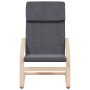 Sillón de relax con taburete tela gris oscuro en Sillones | Comprar online en Foru.es