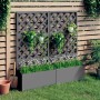 Jardineras con enrejado 2 unidades WPC gris 65x33x135 cm en Macetas y jardineras | Comprar online en Foru.es