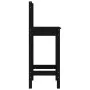 Taburetes altos 2 uds madera maciza pino negro 40x41,5x112 cm de vidaXL, Sillas de comedor - Ref: Foro24-822146, Precio: 86,9...