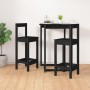 Taburetes altos 2 uds madera maciza pino negro 40x41,5x112 cm de vidaXL, Sillas de comedor - Ref: Foro24-822146, Precio: 107,...