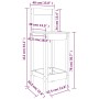 Taburetes altos 2 uds madera maciza pino negro 40x41,5x112 cm de vidaXL, Sillas de comedor - Ref: Foro24-822146, Precio: 107,...