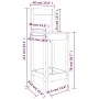 Taburetes altos 2 uds madera maciza pino negro 40x41,5x112 cm de vidaXL, Sillas de comedor - Ref: Foro24-822146, Precio: 86,9...