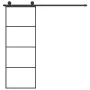 Sliding door with ESG aluminum glass hardware set 76x205 cm by vidaXL, Doors for the home - Ref: Foro24-3152146, Price: 213,4...