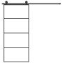 Puerta corredera con set herrajes vidrio ESG aluminio 90x205 cm de vidaXL, Puertas para el hogar - Ref: Foro24-3152148, Preci...