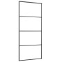 Puerta corredera con set herrajes vidrio ESG aluminio 90x205 cm de vidaXL, Puertas para el hogar - Ref: Foro24-3152148, Preci...
