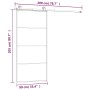 Puerta corredera con set herrajes vidrio ESG aluminio 90x205 cm de vidaXL, Puertas para el hogar - Ref: Foro24-3152148, Preci...