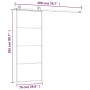 Puerta corredera con set herrajes vidrio ESG aluminio 76x205 cm de vidaXL, Puertas para el hogar - Ref: Foro24-3152146, Preci...